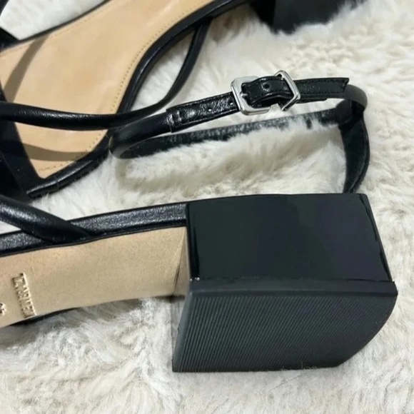 NWOT L’intervalle Black block heel square toe sandals - Picture 8 of 10